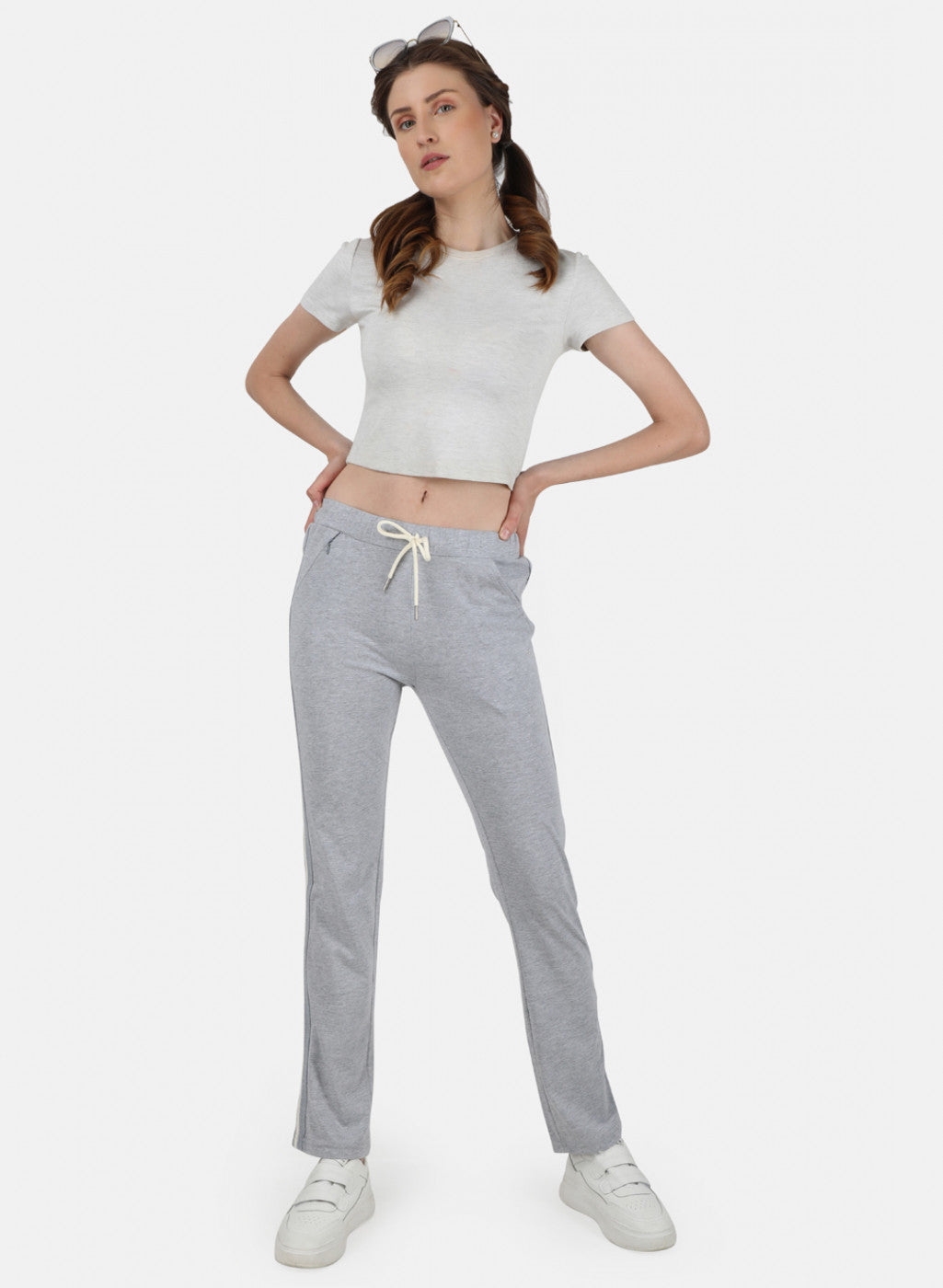 Womens Grey Regular Lower