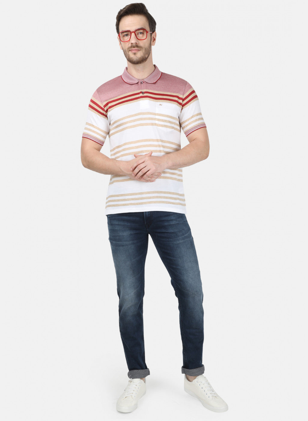 Mens Red Stripe T-Shirt