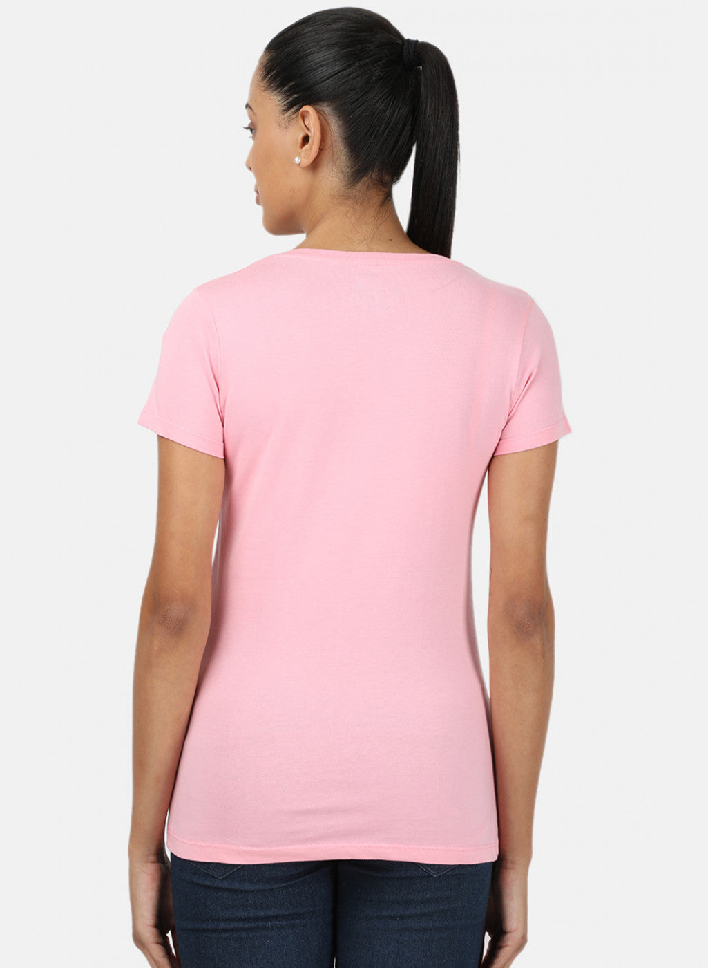 Womens Pink & Sea Green Plain Top 2Pc Set