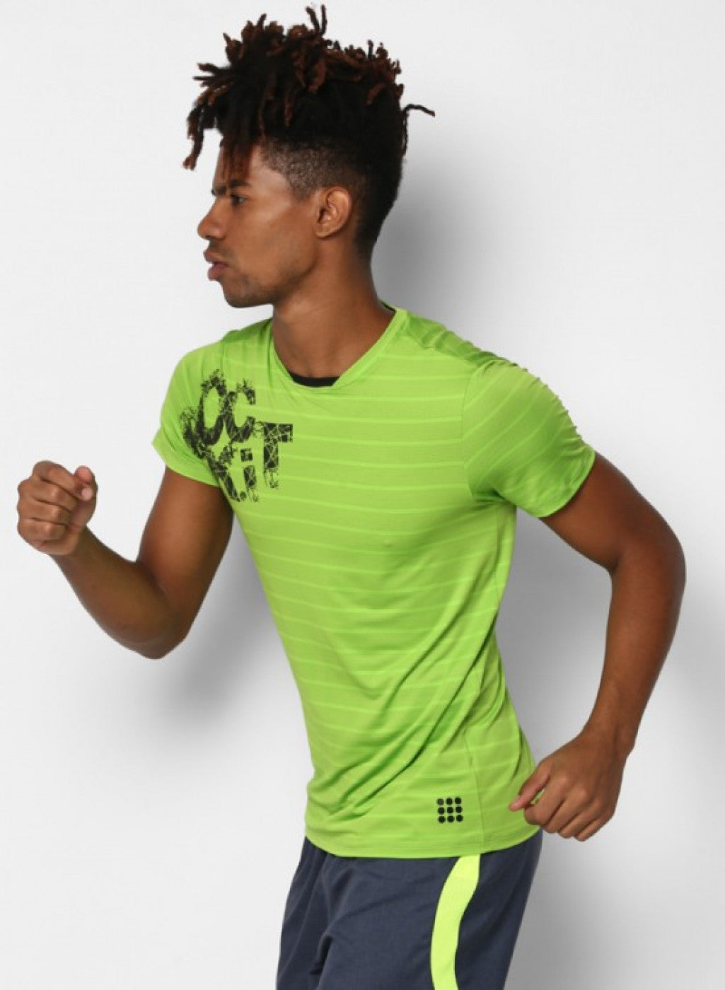 Rock.it Green Round Neck Smart Fit T-Shirt