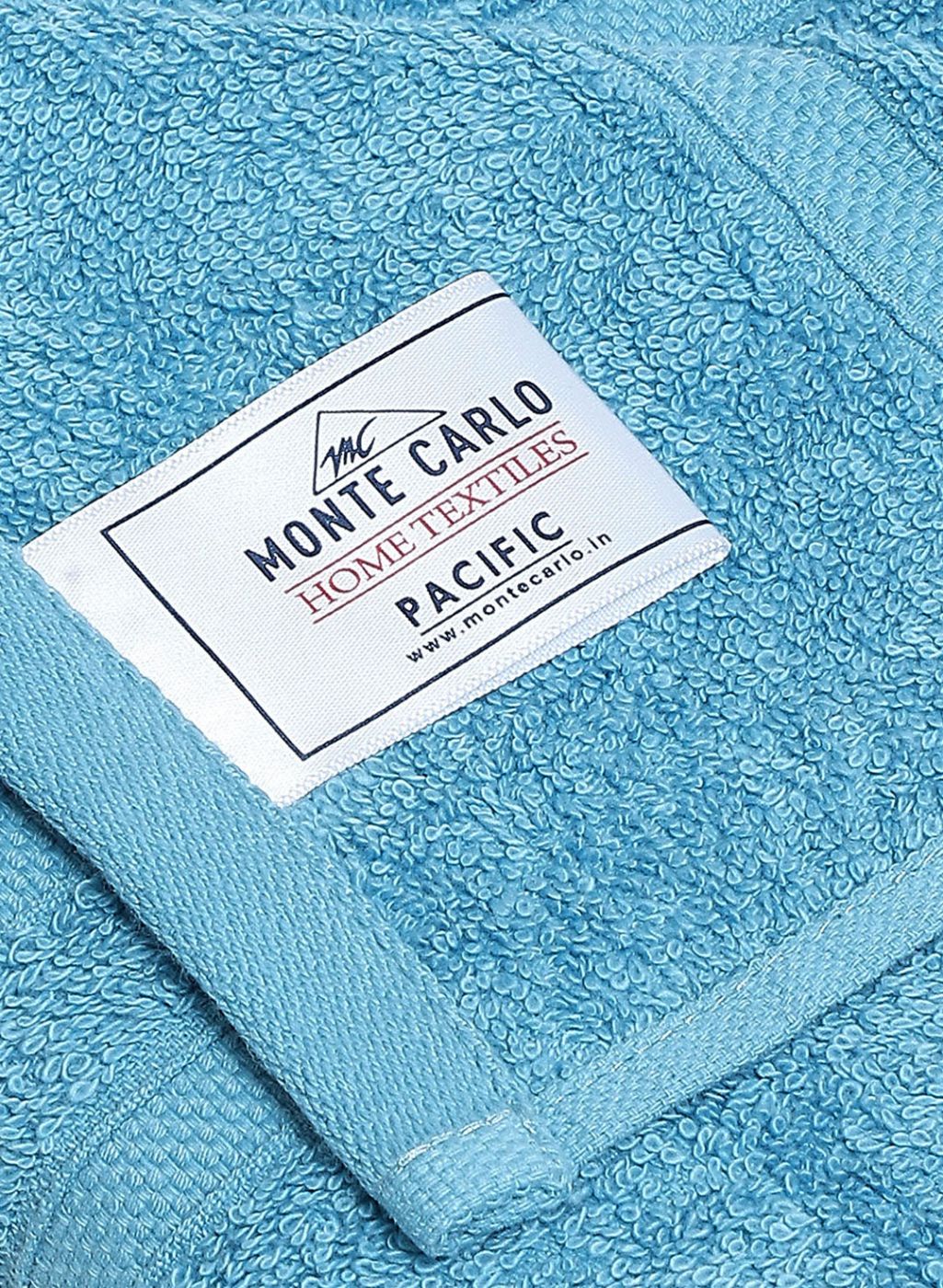 Blue Cotton 525 GSM Bath Towel