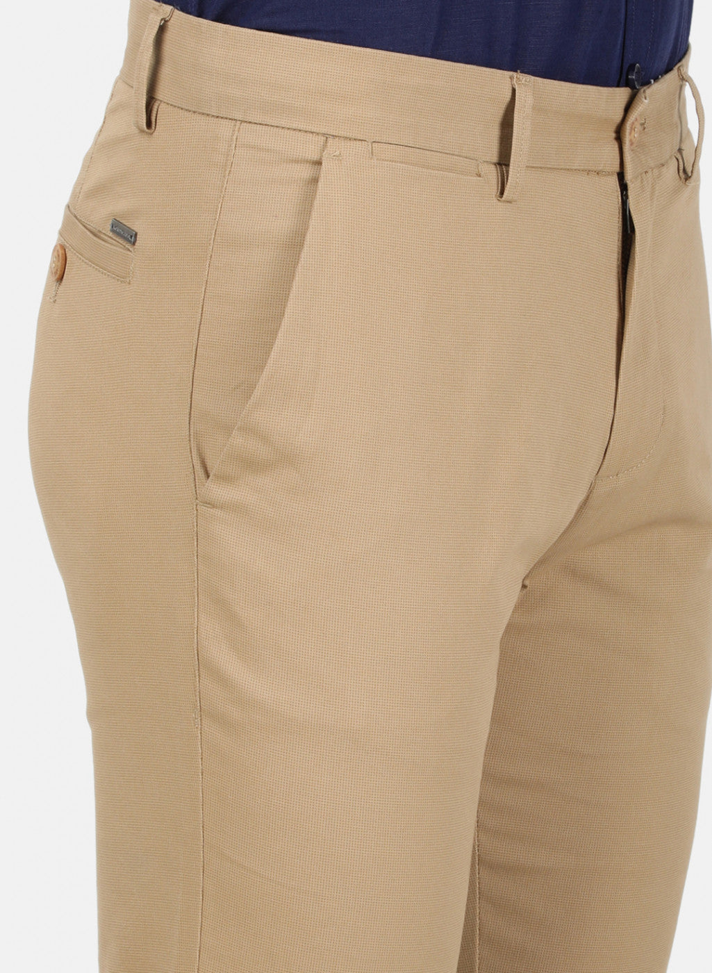 Mens Khaki Slim Trouser