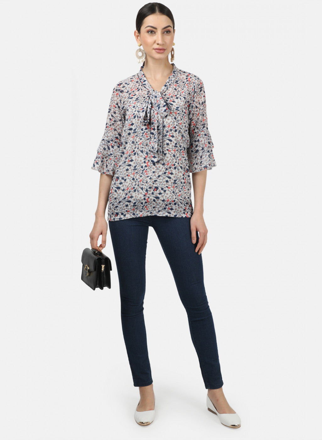 Womens Multi Color Printed Tops