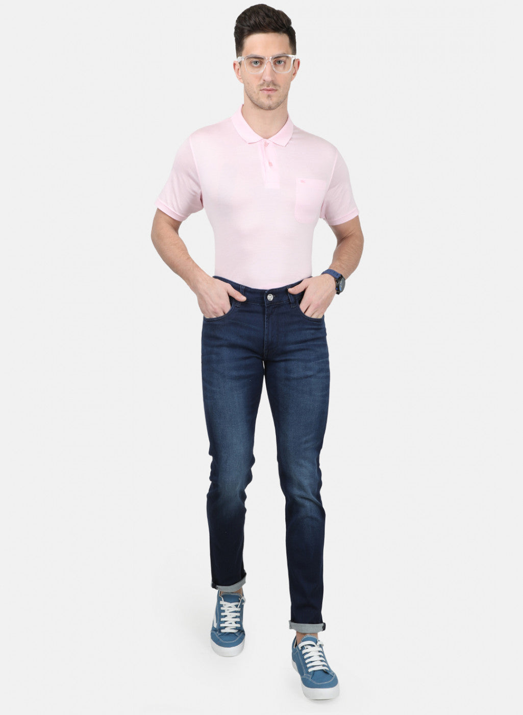 Mens Blue Skinny Denim