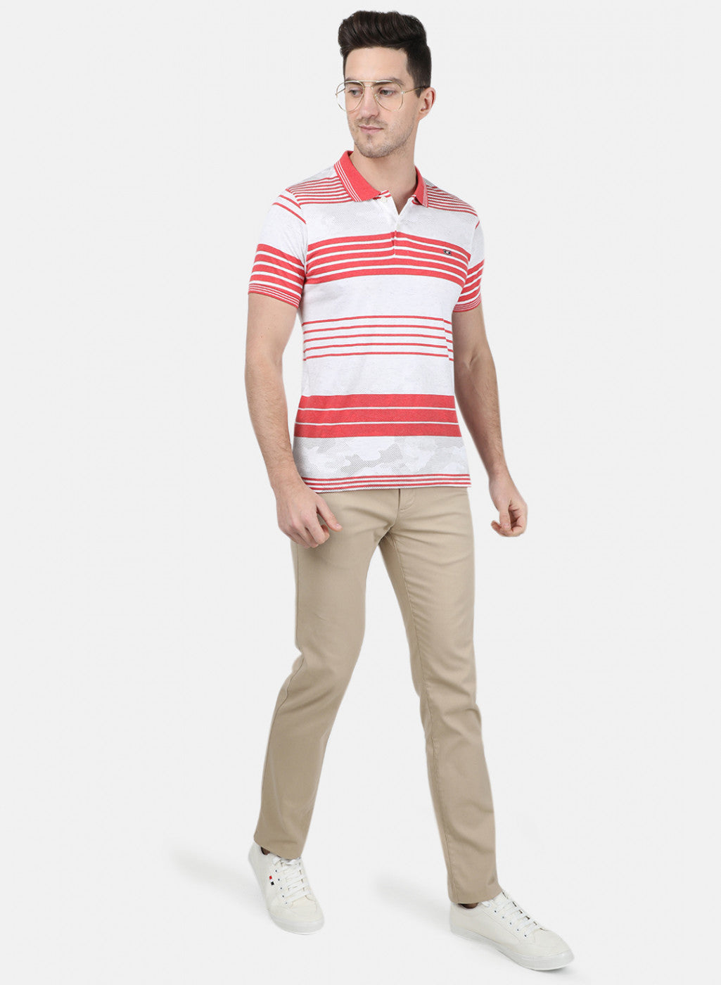 Mens Pink Stripe T-Shirt
