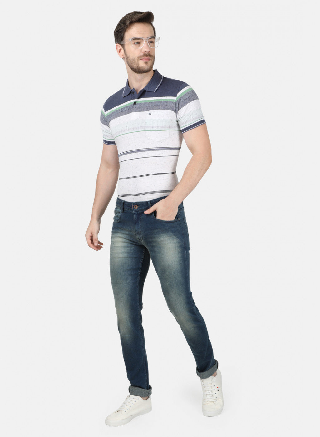 Mens Blue Skinny Denim