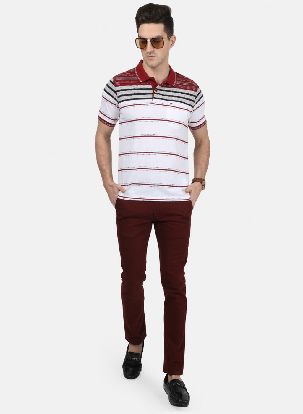 Mens Red Stripe T-Shirt