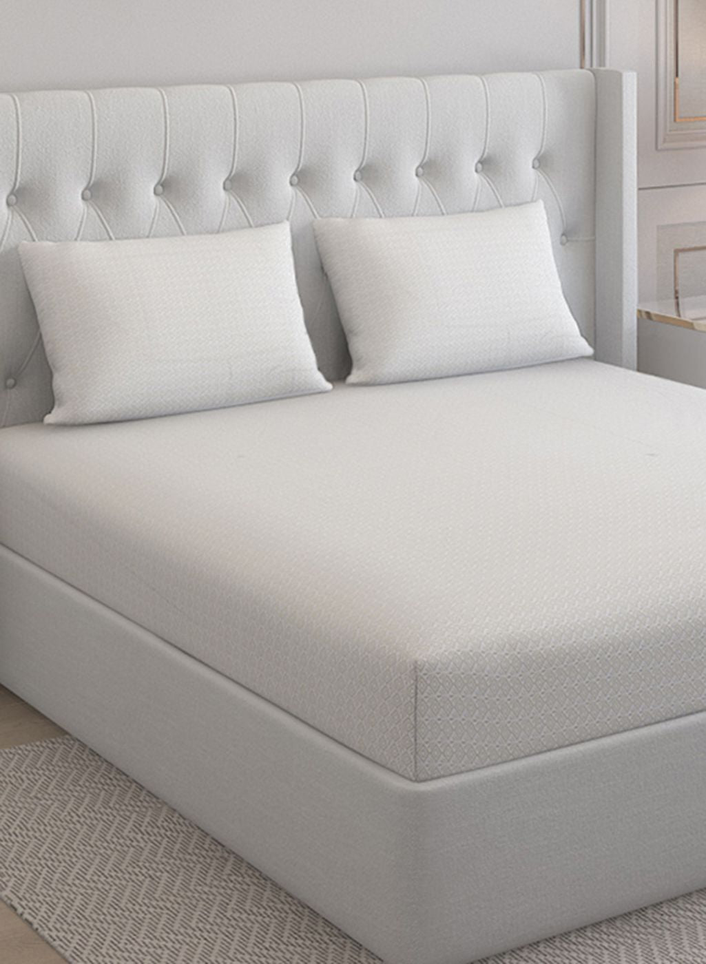 210TC Pure Cotton Queen Bedsheet with 2 Pillow Covers