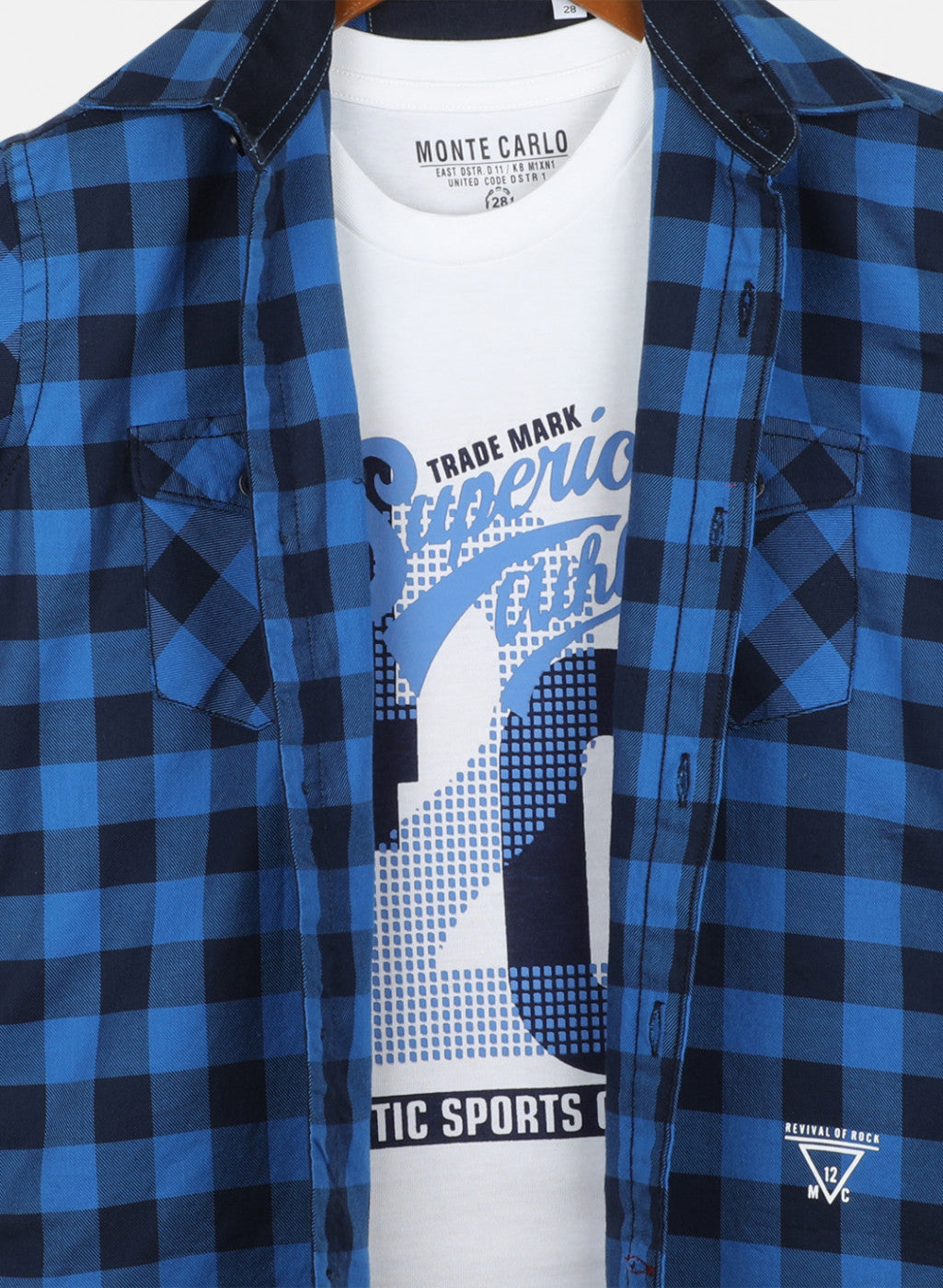 Boys Royal Blue Check Shirt