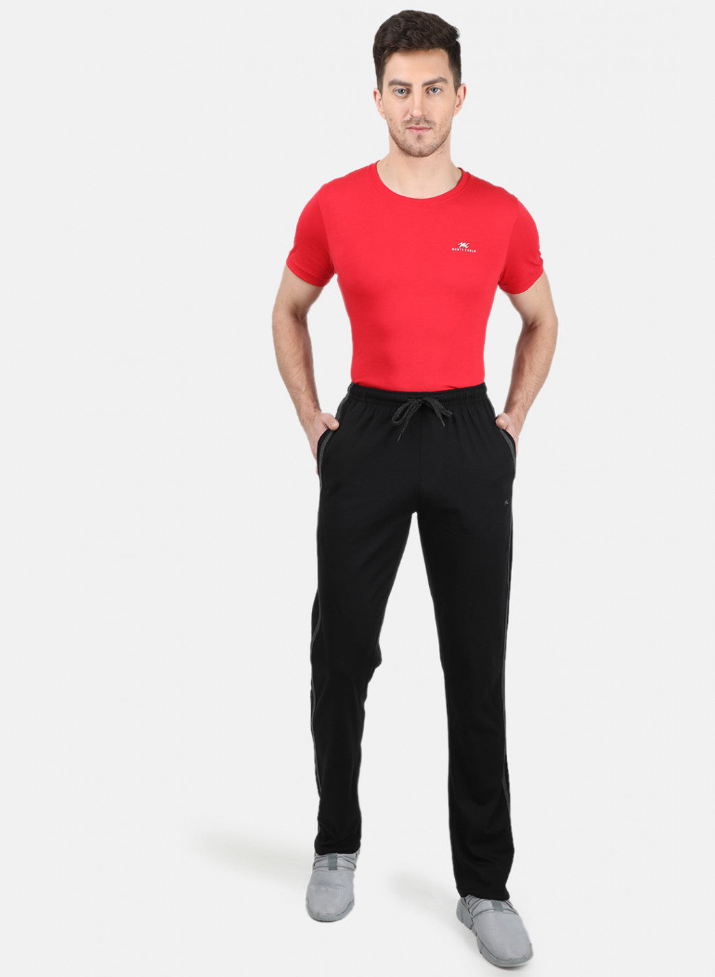 Mens Black Plain Lower