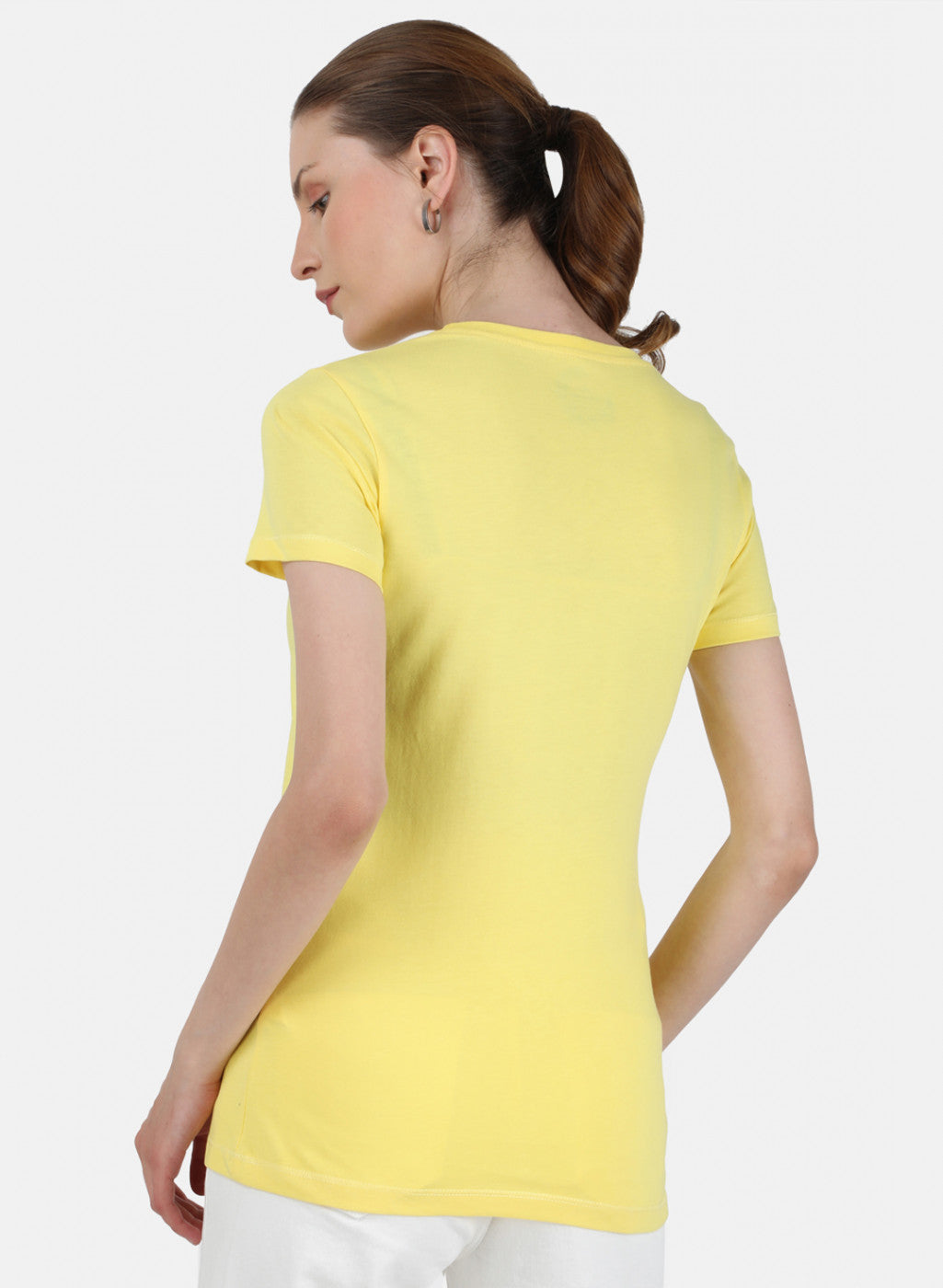 Womens Yellow & Blue Plain Top 2Pc Set