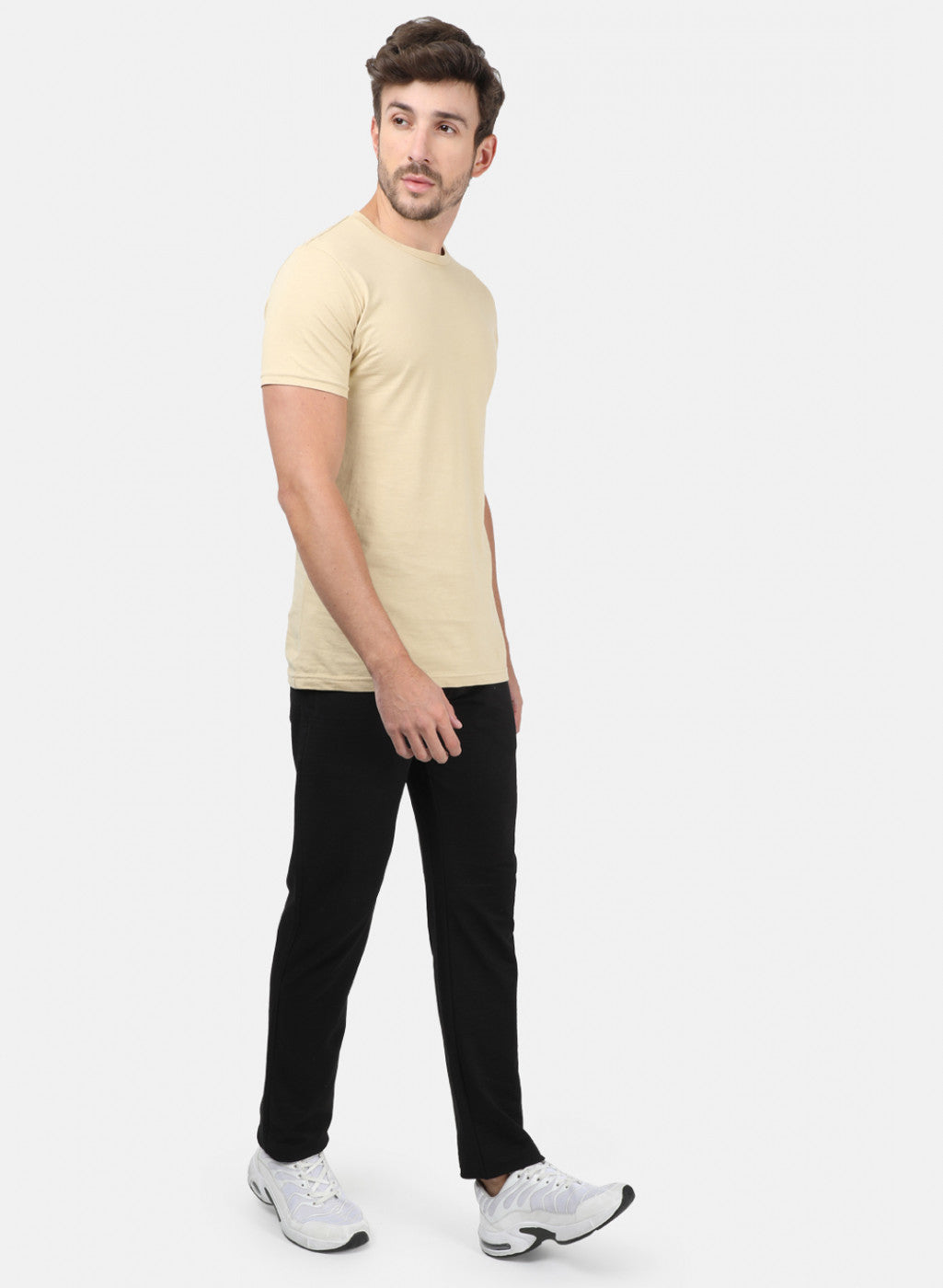 Men Black Plain Lowers