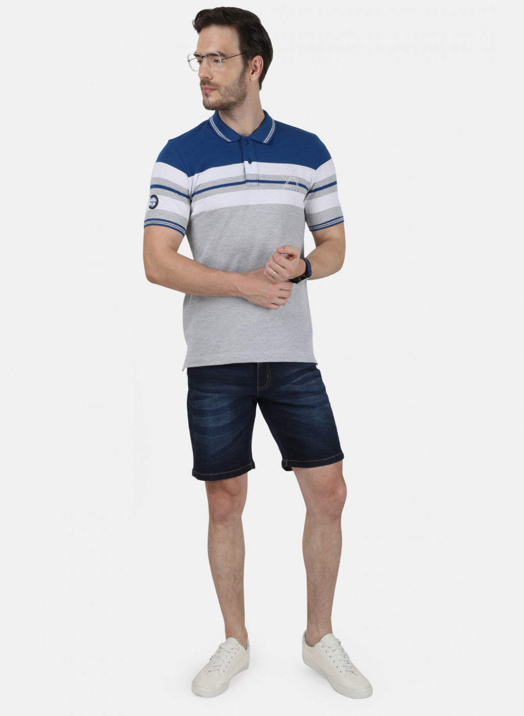 Mens Blue Stripe T-Shirt
