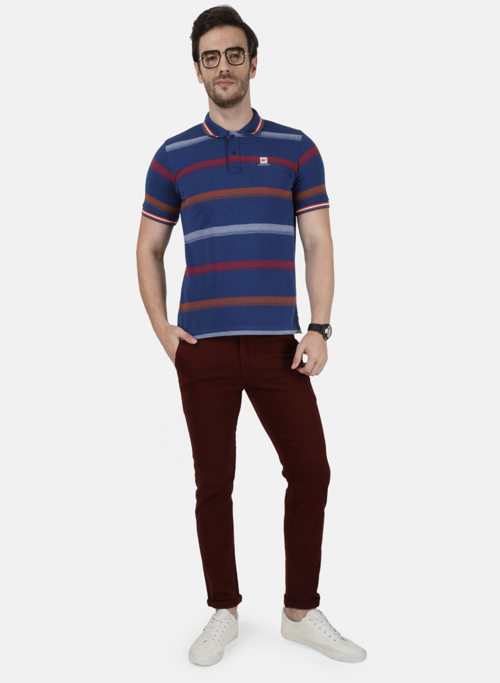 Mens Blue Stripe T-Shirt