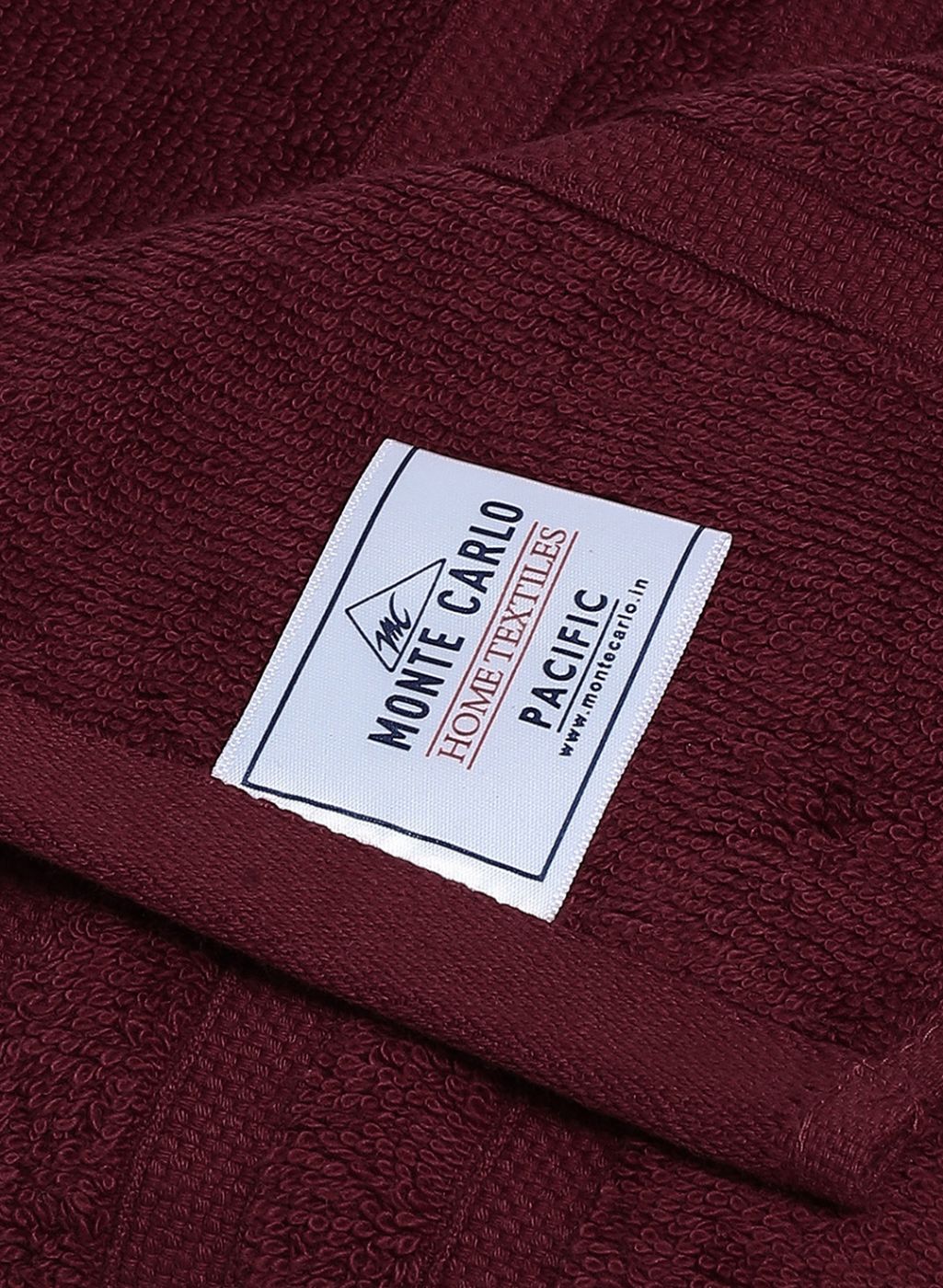 Maroon Cotton 525 GSM Bath Towel
