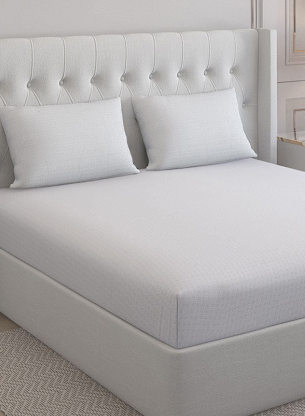 210TC Pure Cotton Queen Bedsheet with 2 Pillow Covers