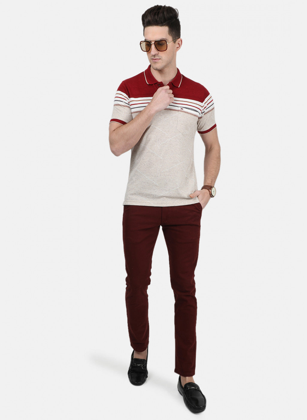 Mens Red Stripe T-Shirt