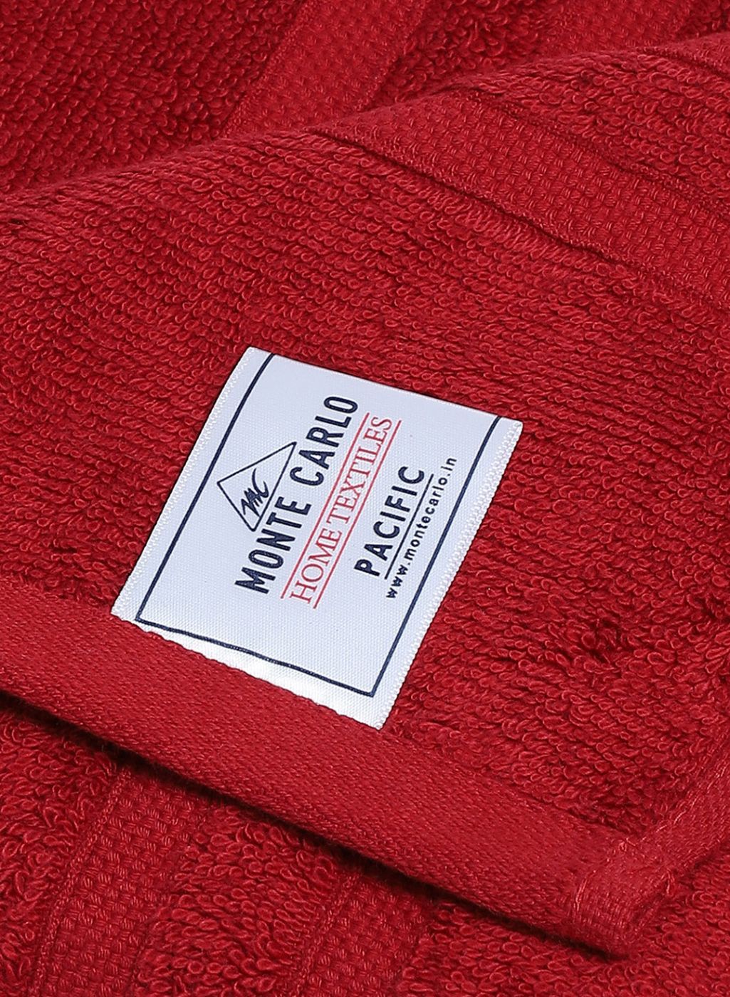 Red Cotton 525 GSM Bath Towel