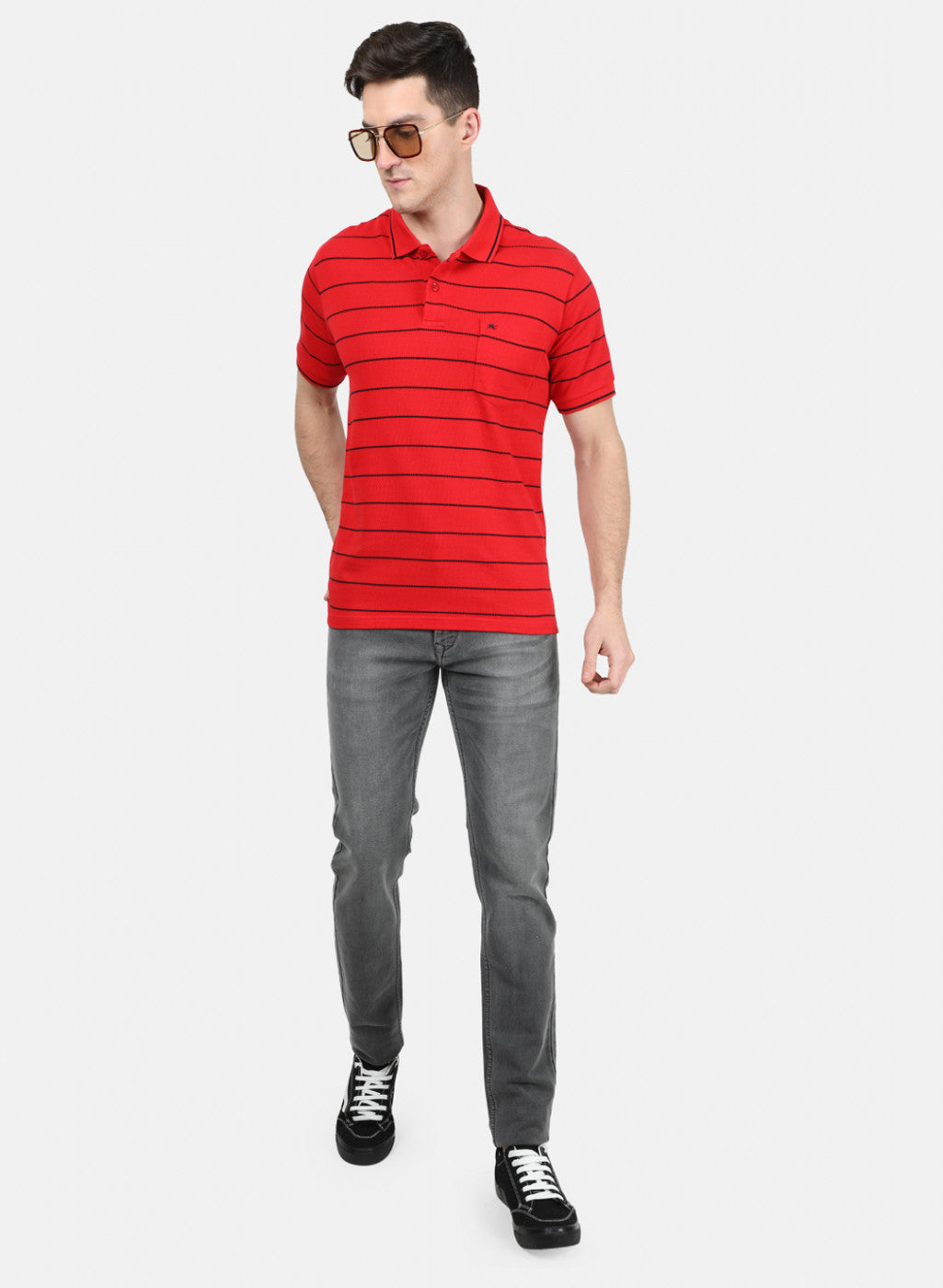 Mens Red Stripe T-Shirt