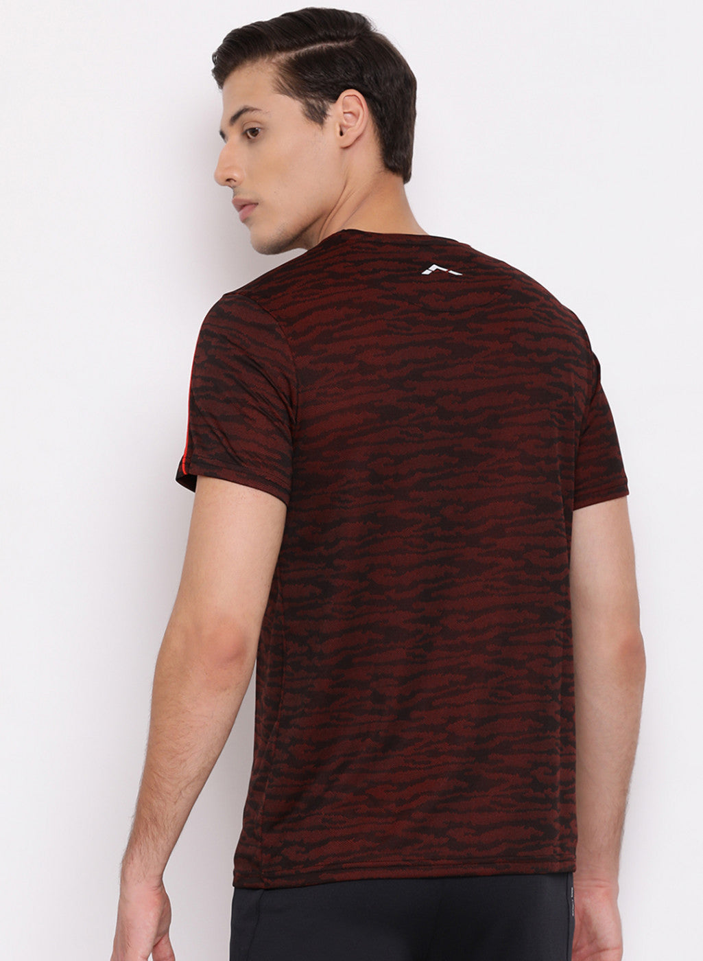 Rock.it Mahroon Round Neck Regular Fit T-Shirt