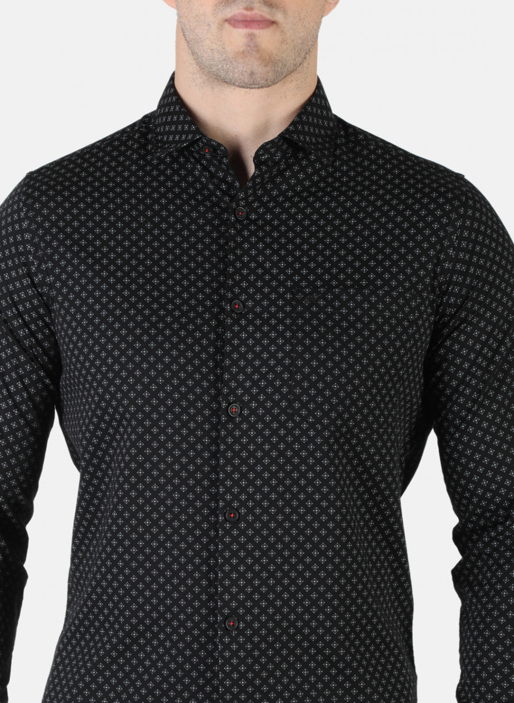 Men Black Printed Shirt