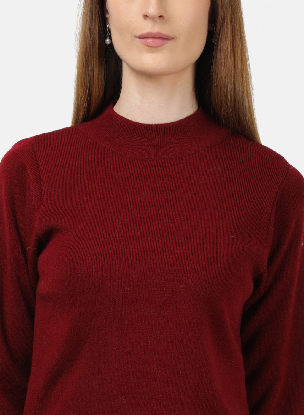 Women Maroon Solid Sceavy