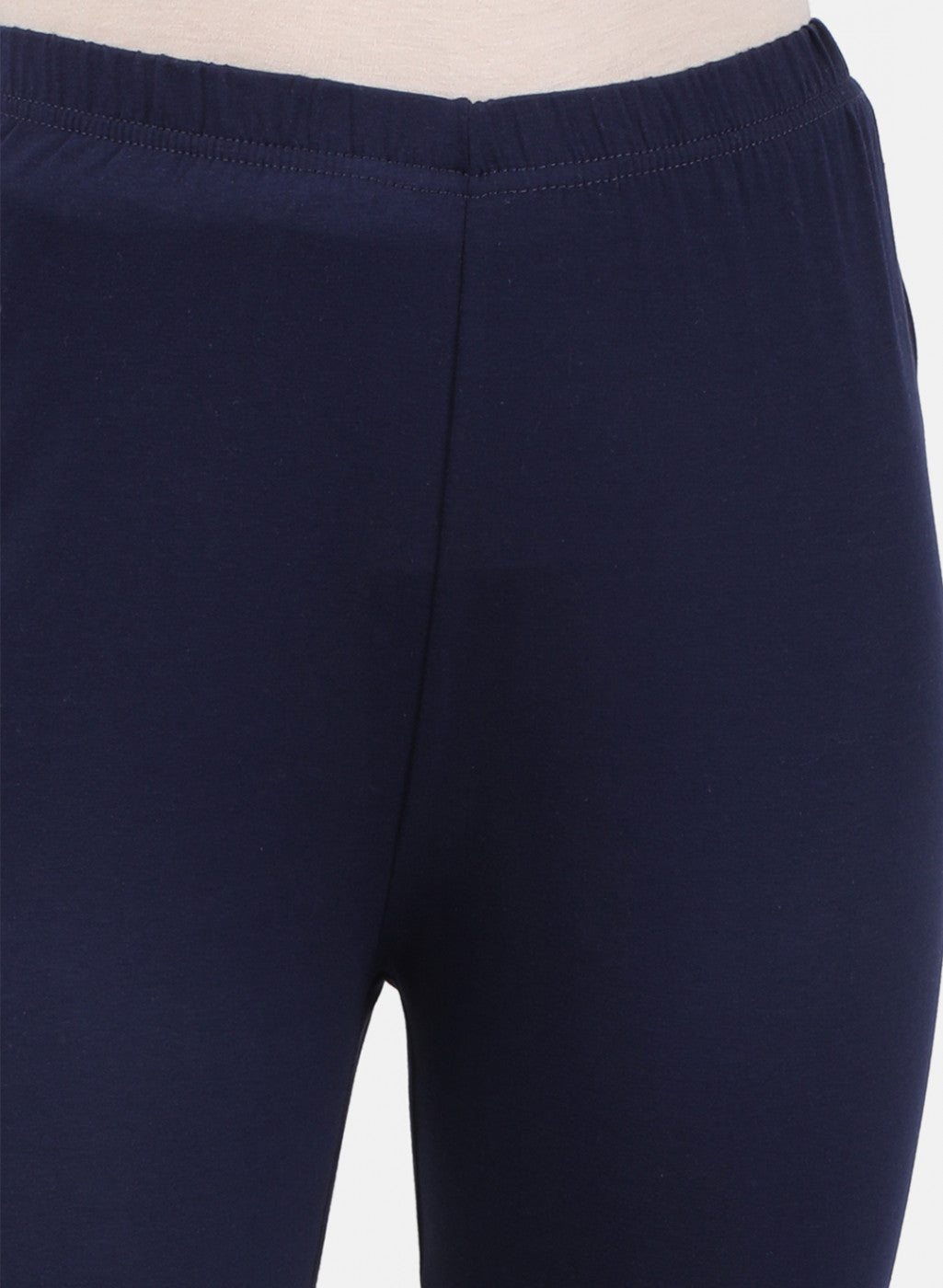 Womens Blue Plain Legging