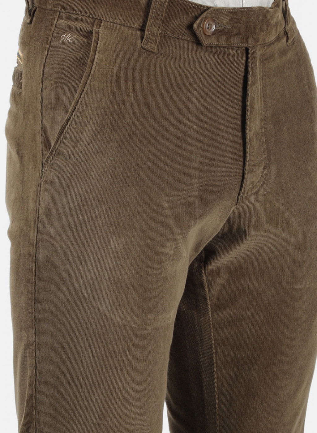 Men Green Plain Trousers