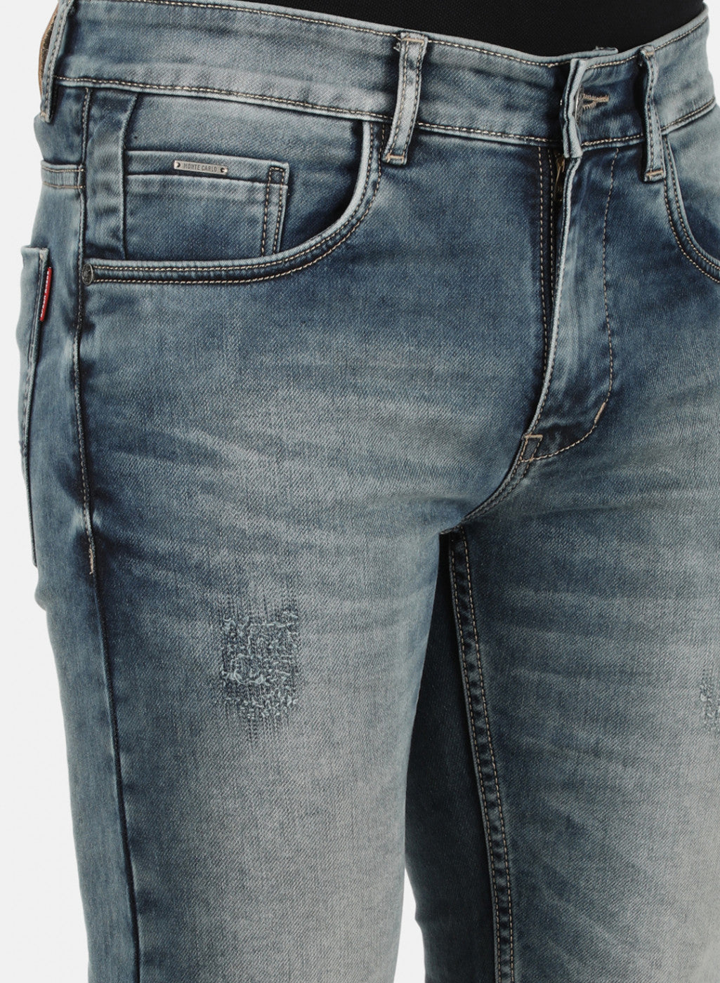 Mens Blue Narrow Denim
