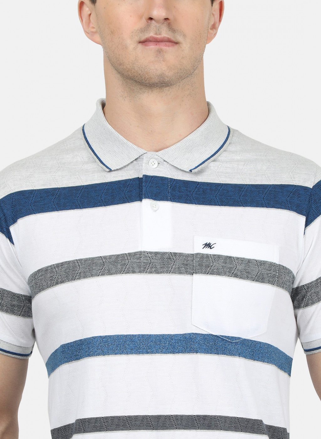 Mens White Stripe T-Shirt