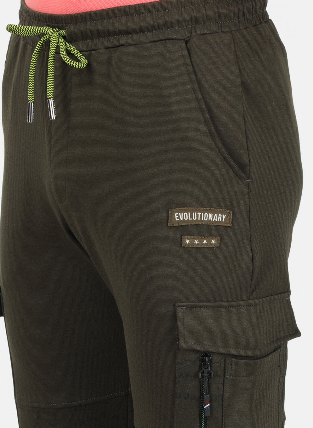 Mens Olive Plain Lower