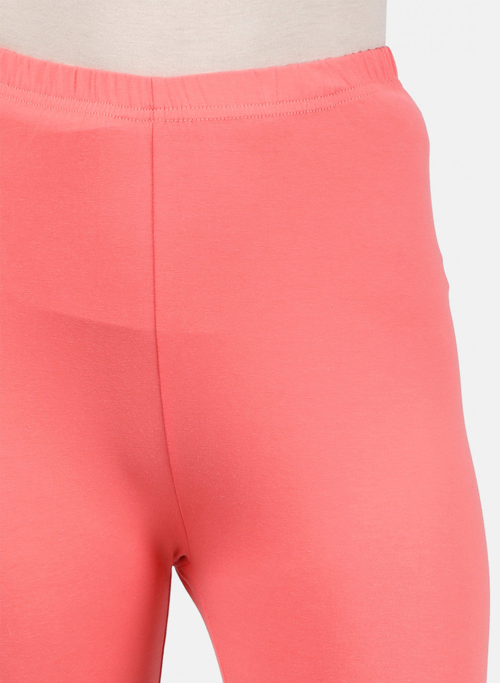 Womens Orange Plain Legging