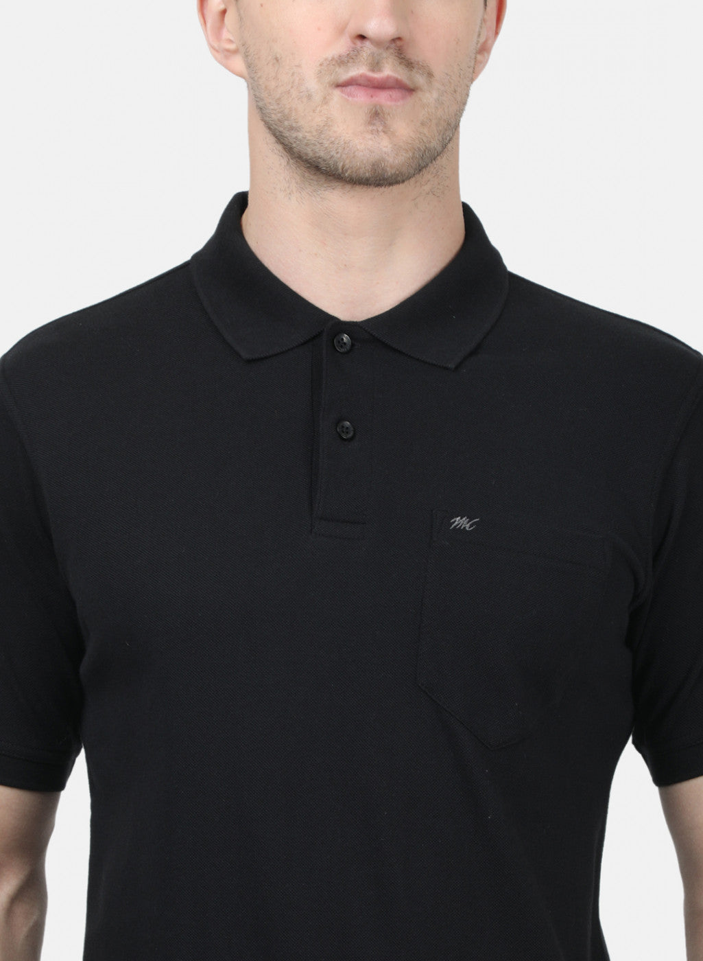 Mens Black Plain T-Shirts