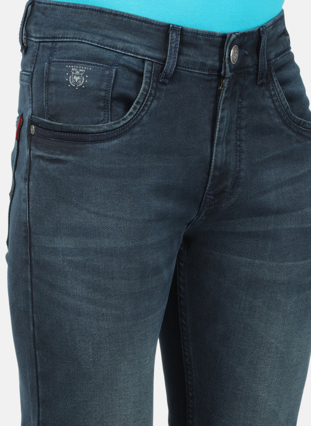 Mens NAvy Blue Normal Wash Denims