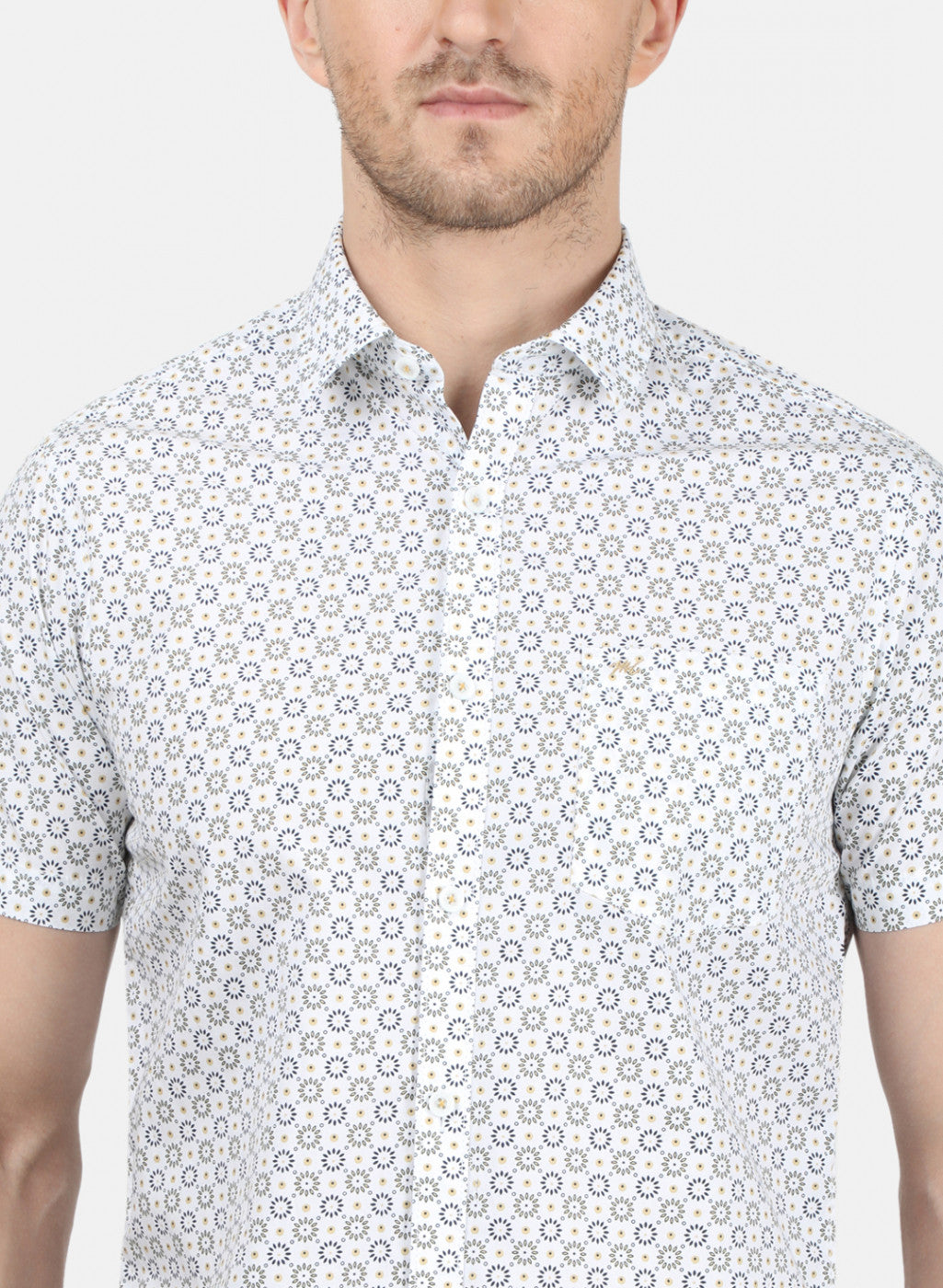 Mens Multi Color Printed Shirt