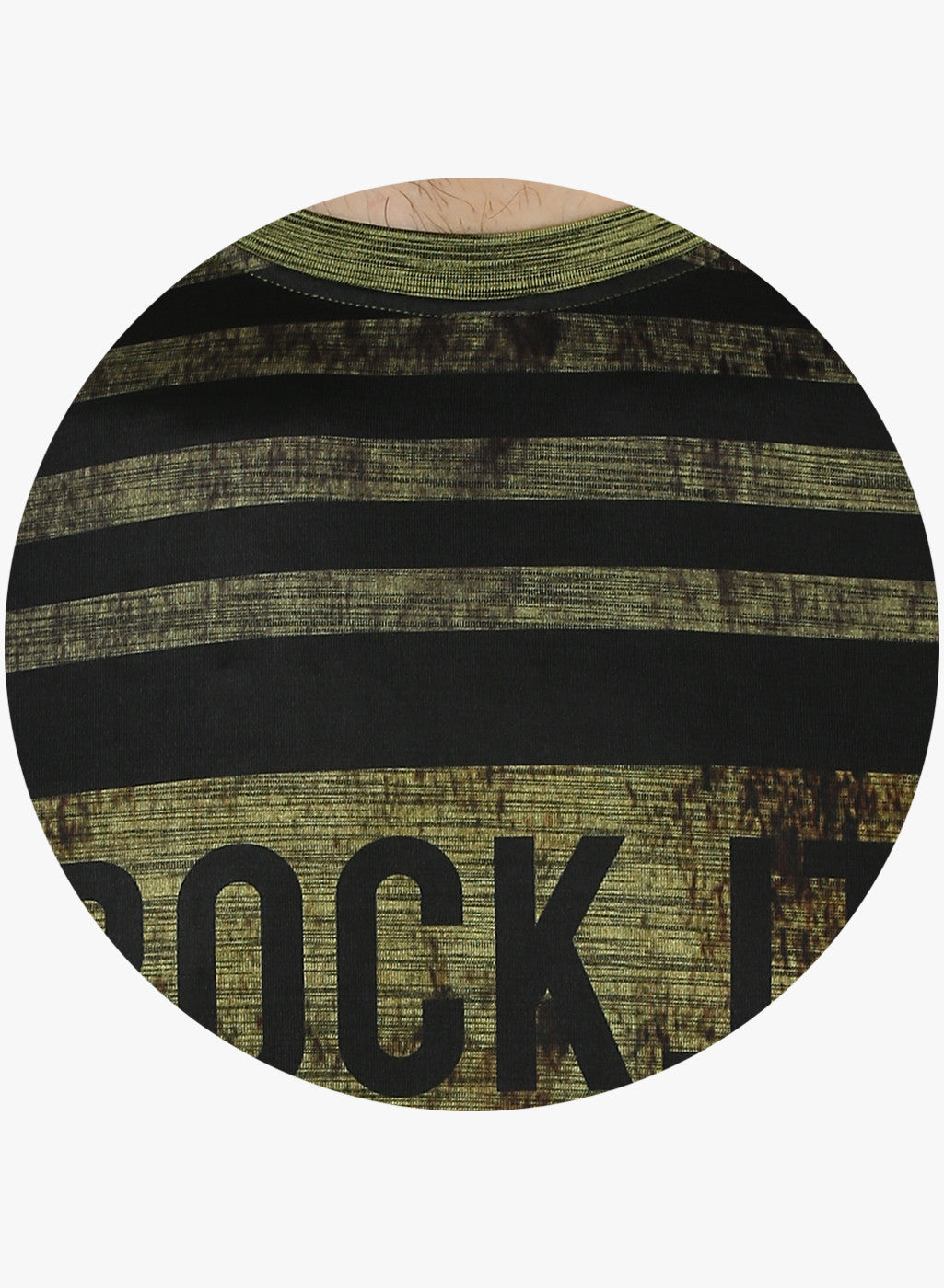 Rockit Olive Round Neck Smart Fit T-Shirt