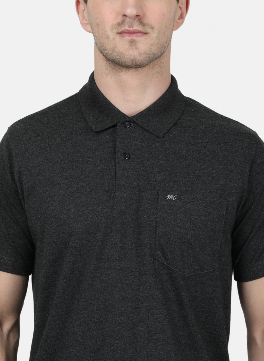 Mens Grey Plain T-Shirt