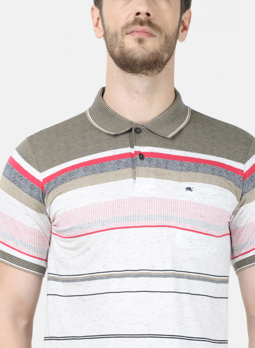 Mens Multi Color Stripe T-Shirt
