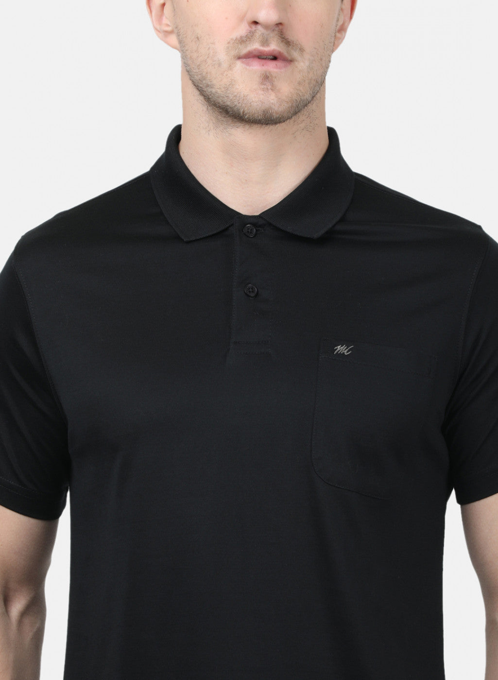 Mens Black Plain T-Shirts