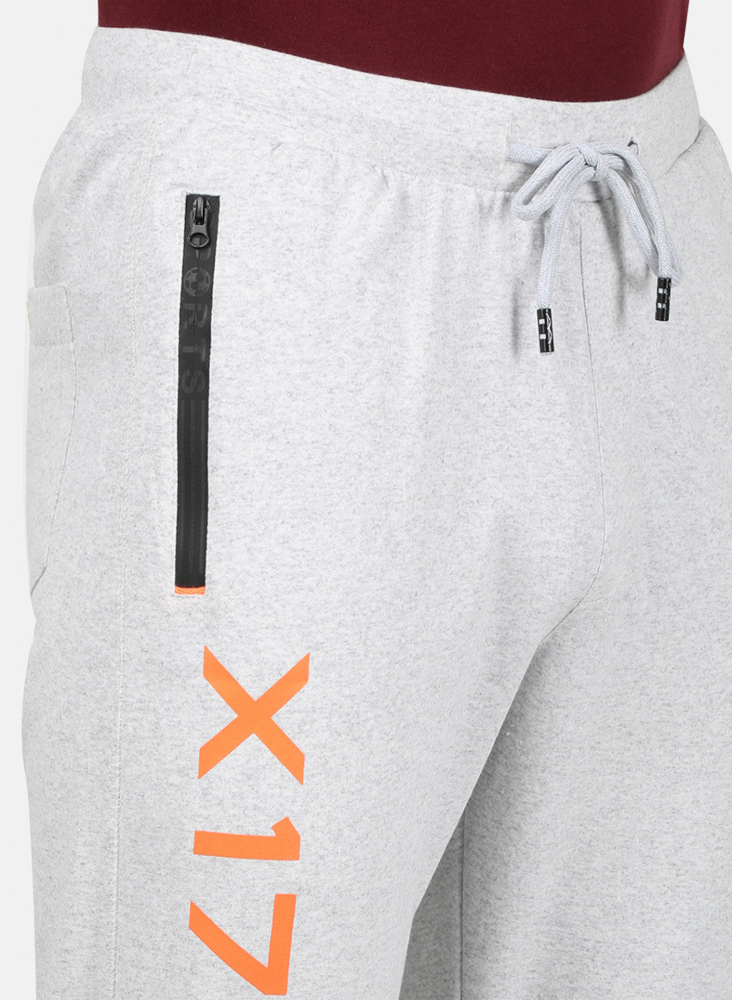 Mens Grey Plain Lower