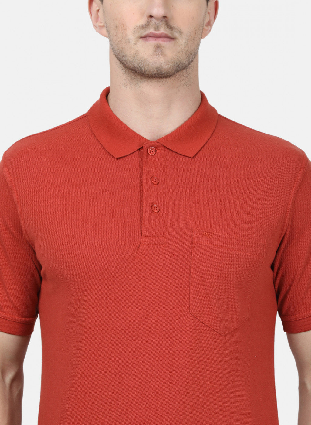 Mens Orange Plain T-Shirts