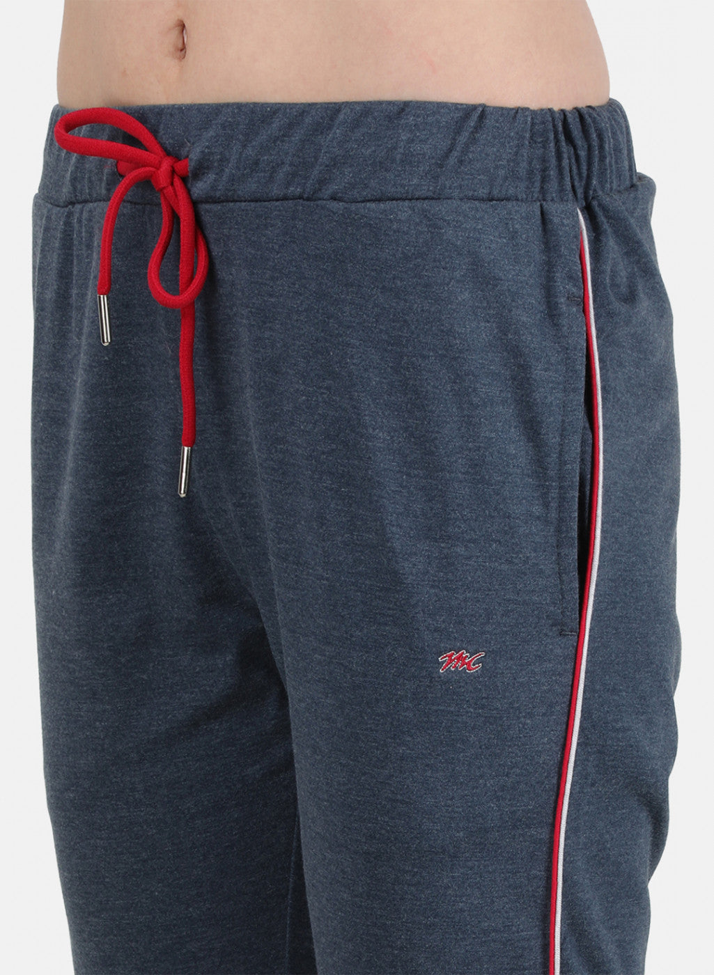 Womens NAvy Melange Plain Lower