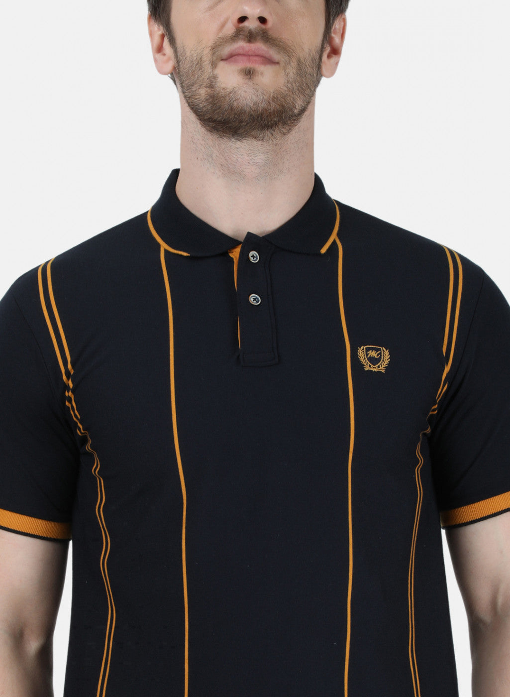 Mens NAvy Blue Stripe T-Shirt