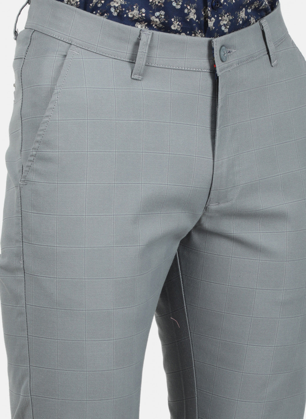 Mens Grey Smart Trouser