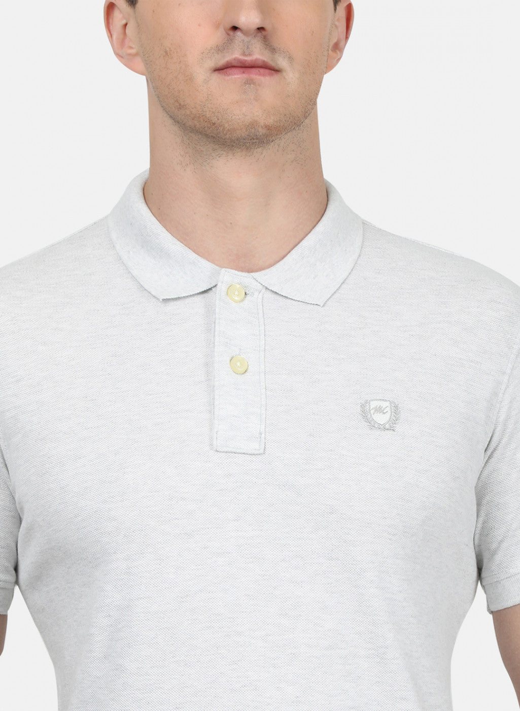Mens Grey Plain T-Shirt