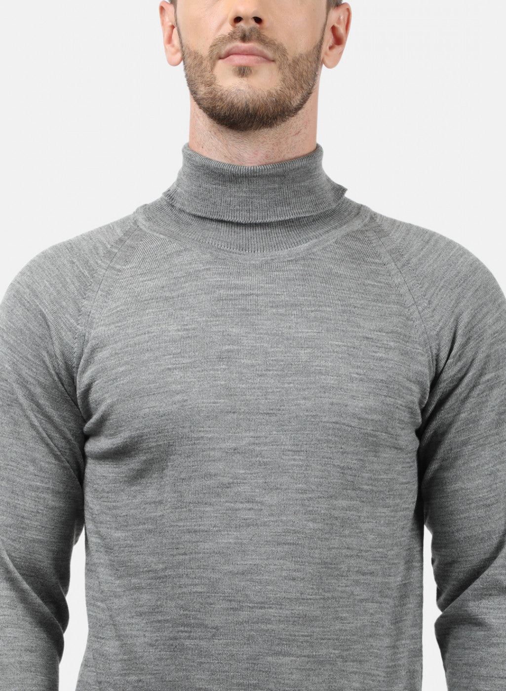 Men Grey Solid Pullover