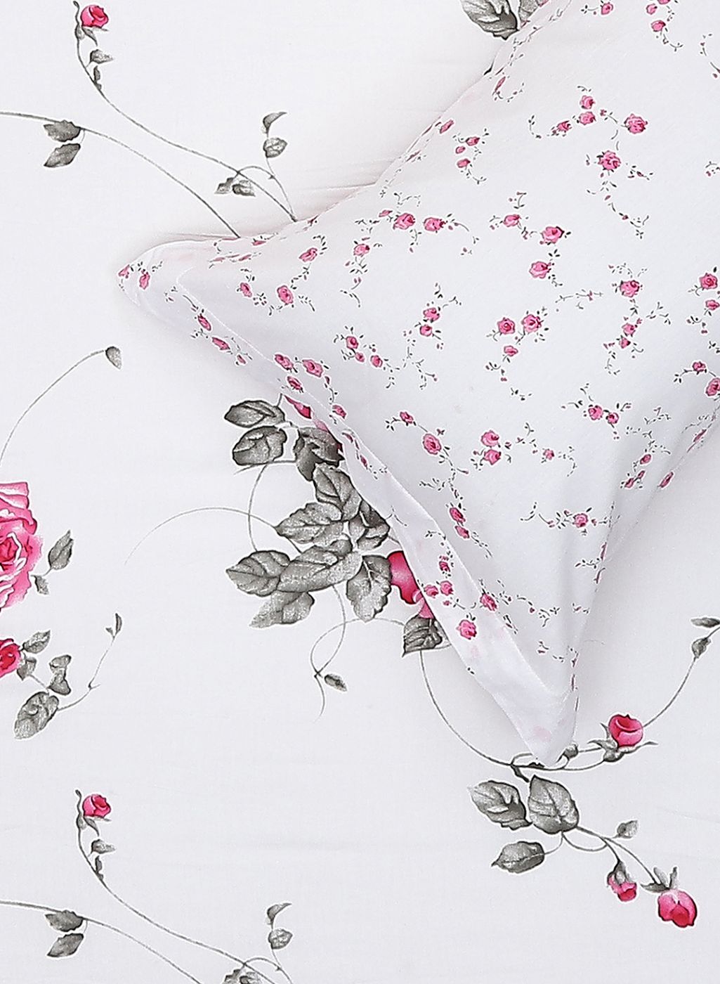 200TC Pure Cotton Queen Bedsheet with 2 Pillow Covers