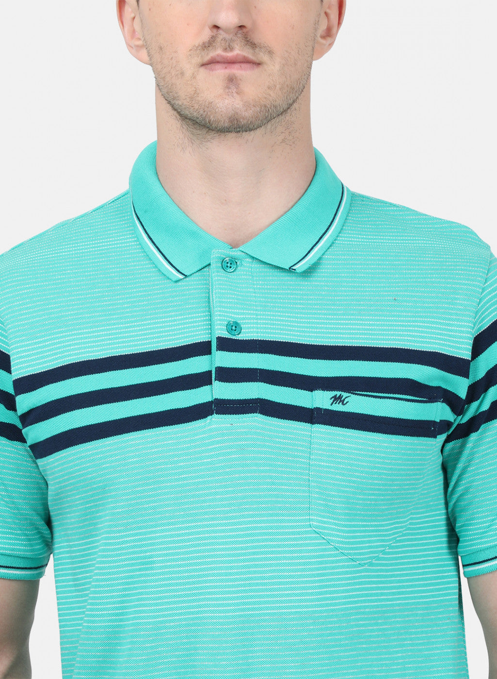 Mens Green Stripe T-Shirt