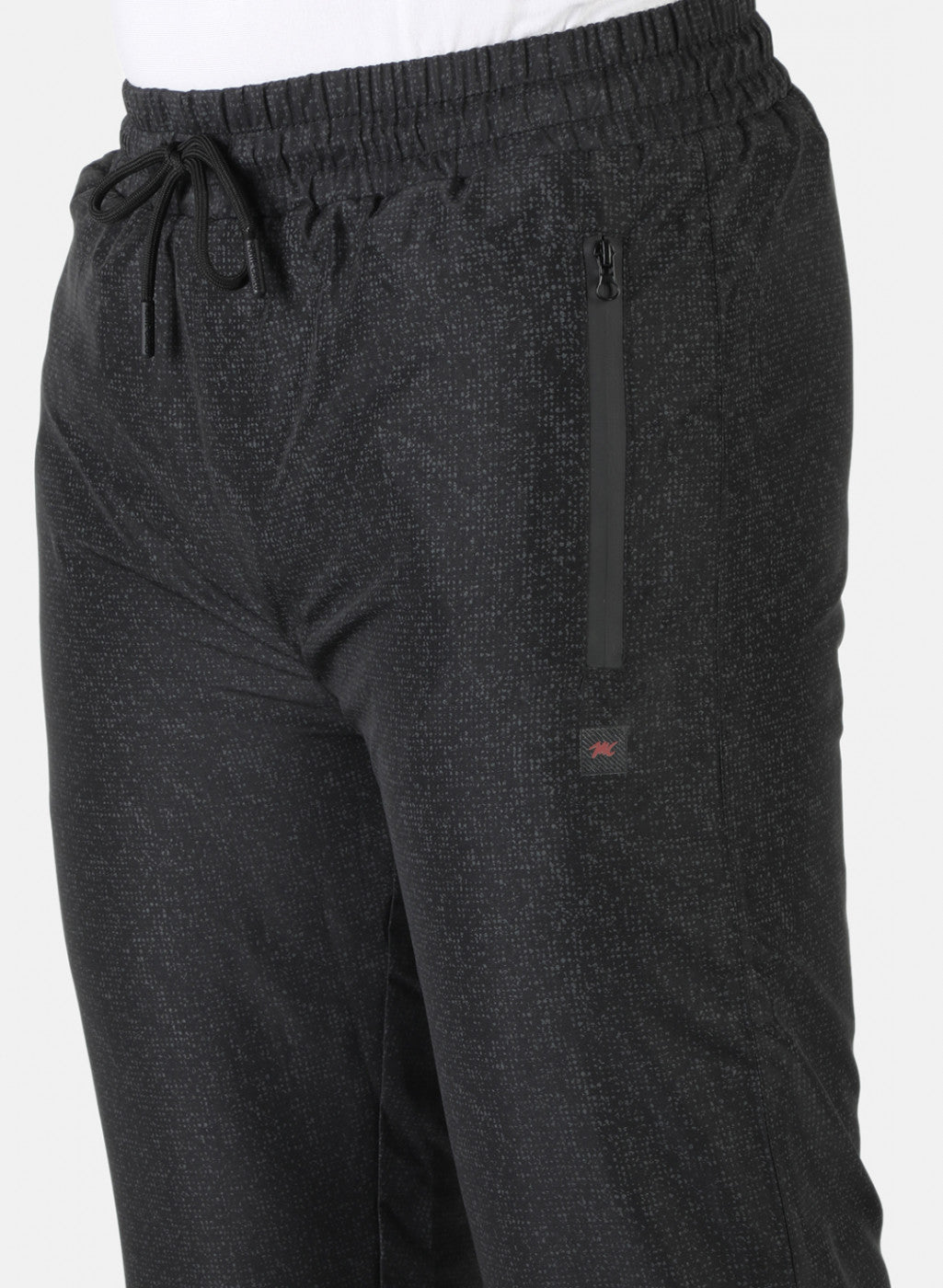 Men Black Printed Winter Lower