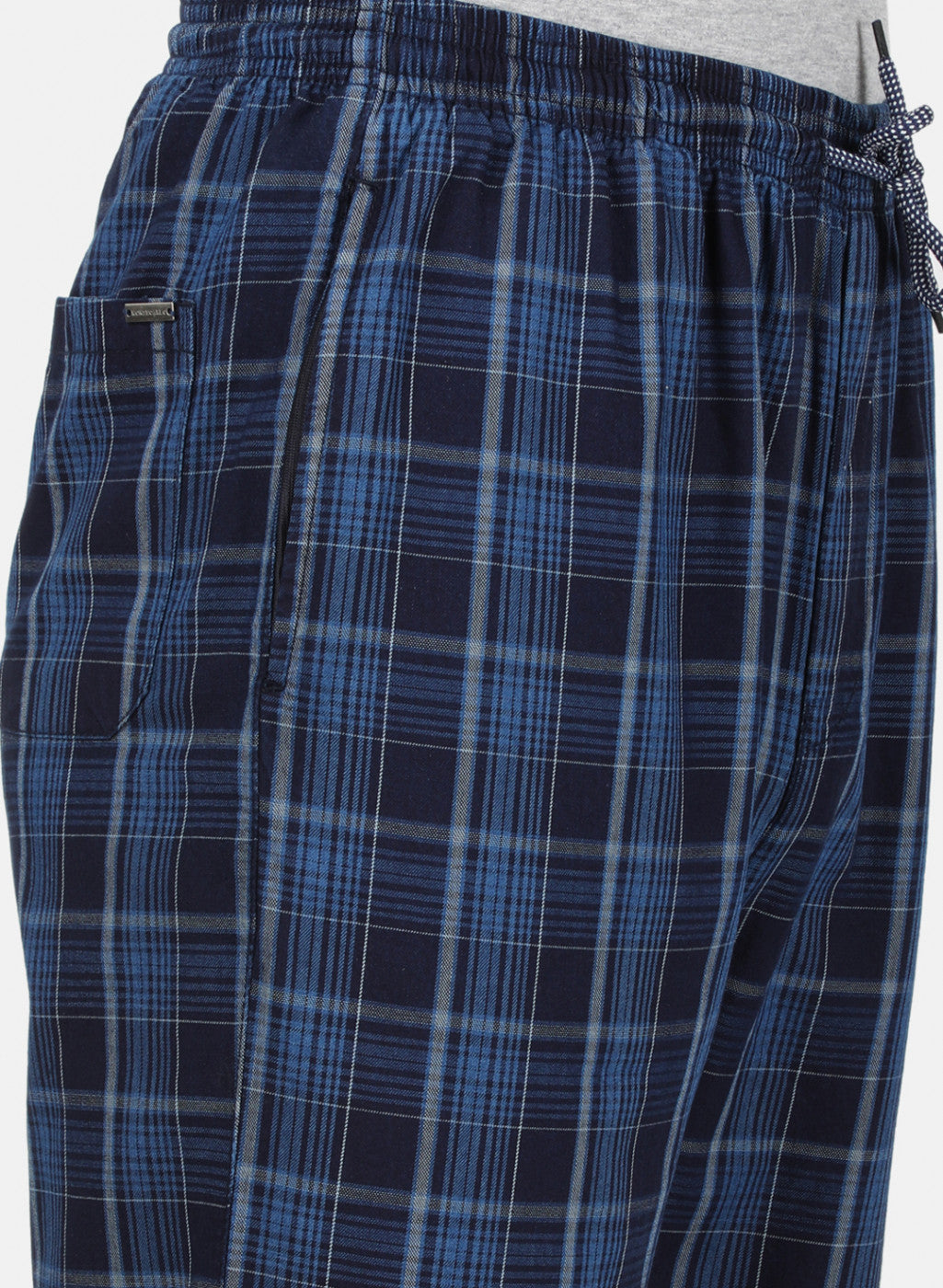 Mens NAvy Blue Check Lower